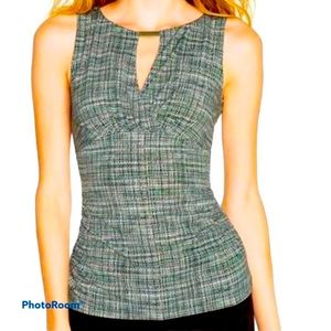 Fitted Keyhole Sleeveless Top from White House Black Market